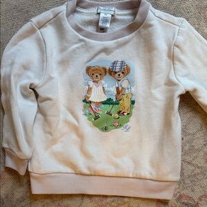 Ralph Lauren Cream Teddy Bear Sweatshirt